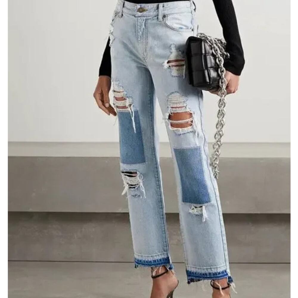 Monse Rip & Repair‎ Straight Leg Denim Jeans Size 0